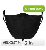 Respirátor FFP2 Respilon RespiPro Carbon z nanovlákien 3ks veľkosť M