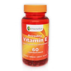 Prírodný vitamín E, 60 vegánskych kapsúl